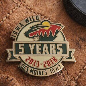 Iowa Wild AHL Hockey Team 2018 Lapel Pin